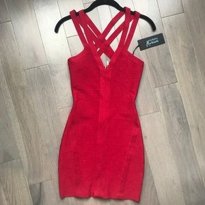 Guess by Marciano Rockgirl Red Bandage Dress - NWT